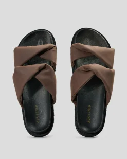 Slides*Ava And Ever Monaco Slide Sandals Mocha