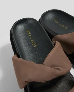 Slides*Ava And Ever Monaco Slide Sandals Mocha