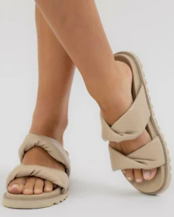 Slides*Ava And Ever Monaco Slide Sandals Almond