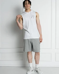 Tops & T-Shirts*Lucid Monarch Hooded Muscle Tank White
