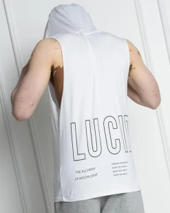 Tops & T-Shirts*Lucid Monarch Hooded Muscle Tank White