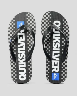 Flip Flops & Sandals*Quiksilver Moncata Blaze Thongs Black