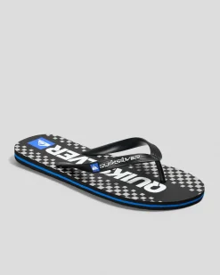 Flip Flops & Sandals*Quiksilver Moncata Blaze Thongs Black