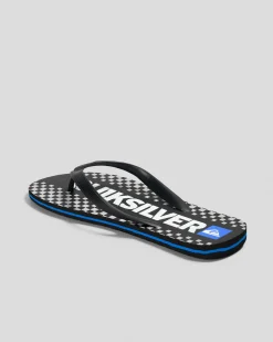 Flip Flops & Sandals*Quiksilver Moncata Blaze Thongs Black