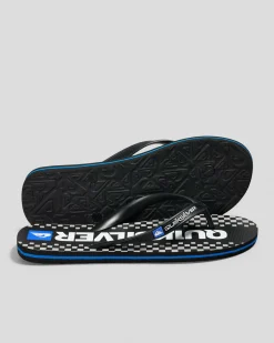 Flip Flops & Sandals*Quiksilver Moncata Blaze Thongs Black