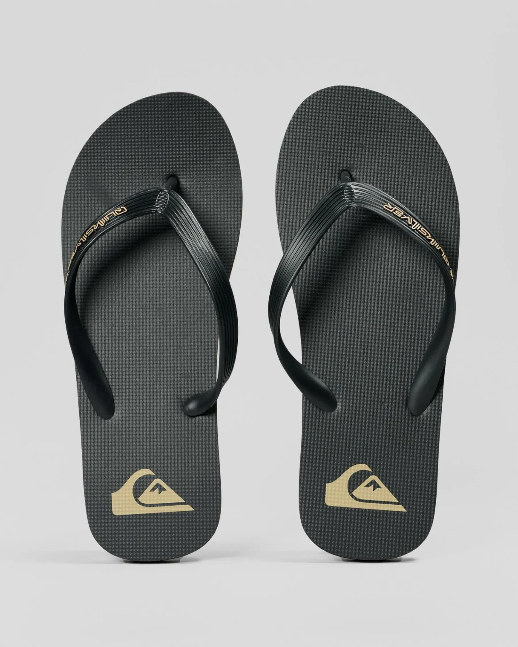 Flip Flops & Sandals*Quiksilver Moncata Core thongs Black/tan