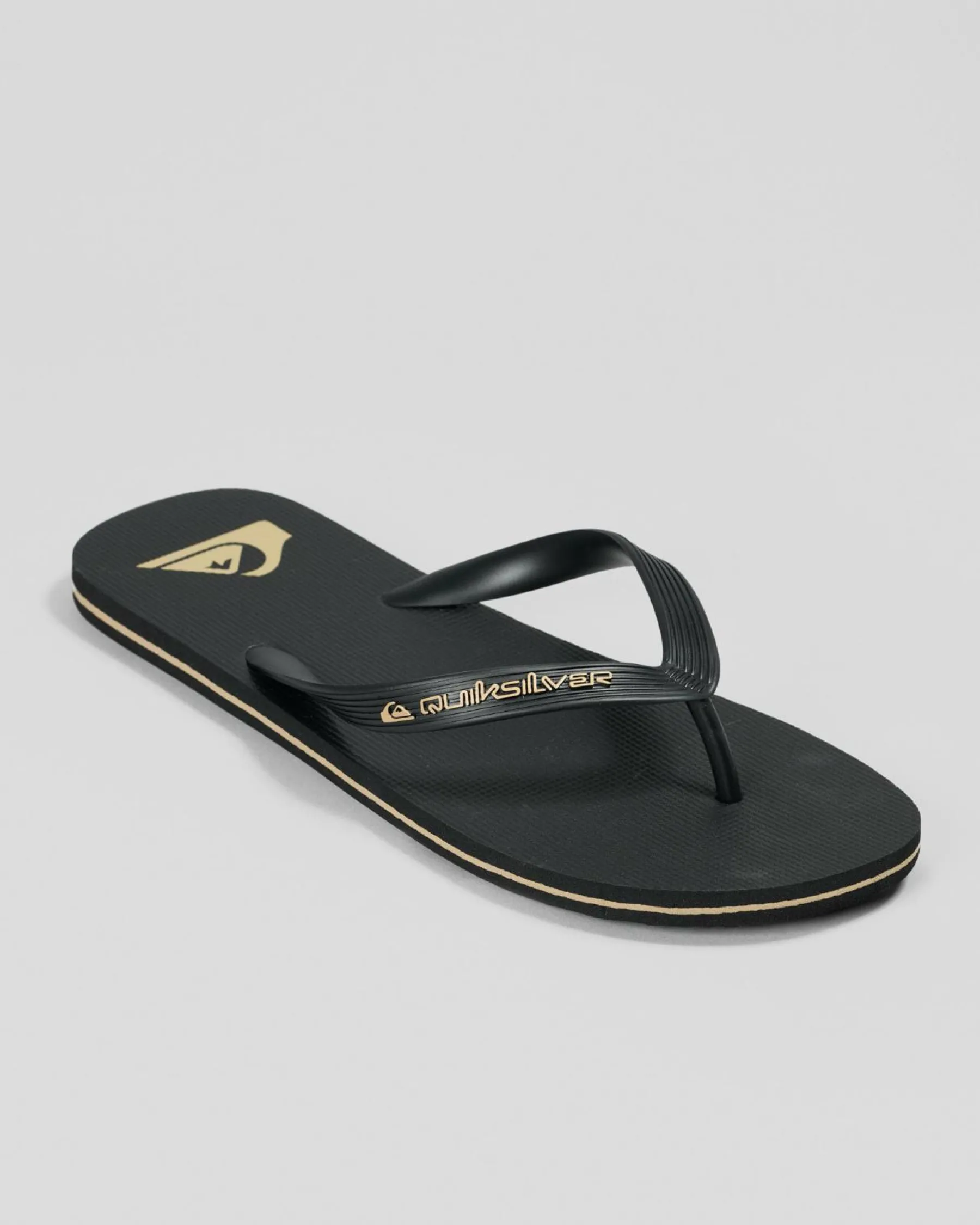 Flip Flops & Sandals*Quiksilver Moncata Core thongs Black/tan