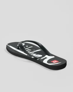 Flip Flops & Sandals*Quiksilver Moncata Natas Thongs Black