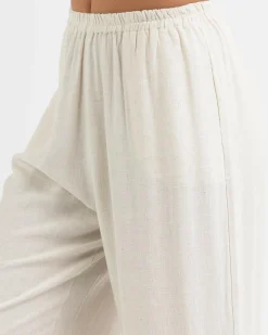 Sets|Linen Blend*Mooloola Moni Dallis Pants Natural S+p