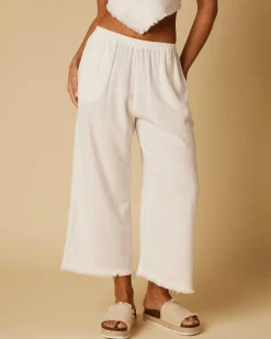 Sets|Linen Blend*Mooloola Moni Dallis Pants White