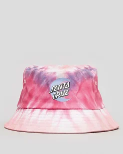 Outlet Moon Dot Tie Dye Bucket Hat Women Headwear