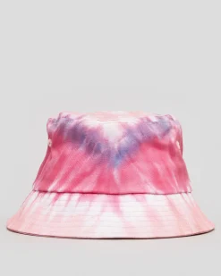 Outlet Moon Dot Tie Dye Bucket Hat Women Headwear