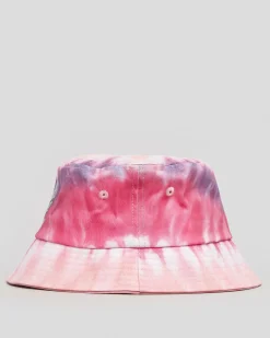 Outlet Moon Dot Tie Dye Bucket Hat Women Headwear