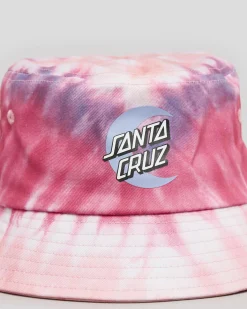 Outlet Moon Dot Tie Dye Bucket Hat Women Headwear