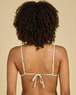 Bikinis*Billabong More To Sea Sliding Triangle Bikini Top Pistachio