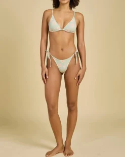 Bikinis*Billabong More To Sea Sliding Triangle Bikini Top Pistachio