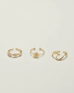 Jewelry|Jewelry*Karyn In LA Morgana Toe Ring Pack Gold
