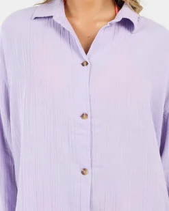 Online Morning Time Long Sleeve Shirt Women Tops