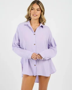 Online Morning Time Long Sleeve Shirt Women Tops