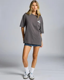 Tops*Worship Supplies Mortality Relaxed Fit T-Shirt Worn Black
