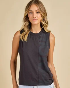 Tops*Fox Moto-X Blocked Tank Top Black