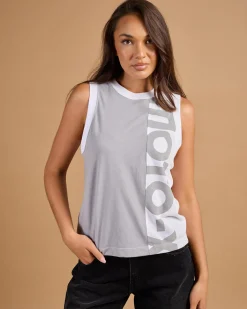 Tops*Fox Moto-X Blocked Tank Top White
