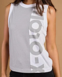 Tops*Fox Moto-X Blocked Tank Top White