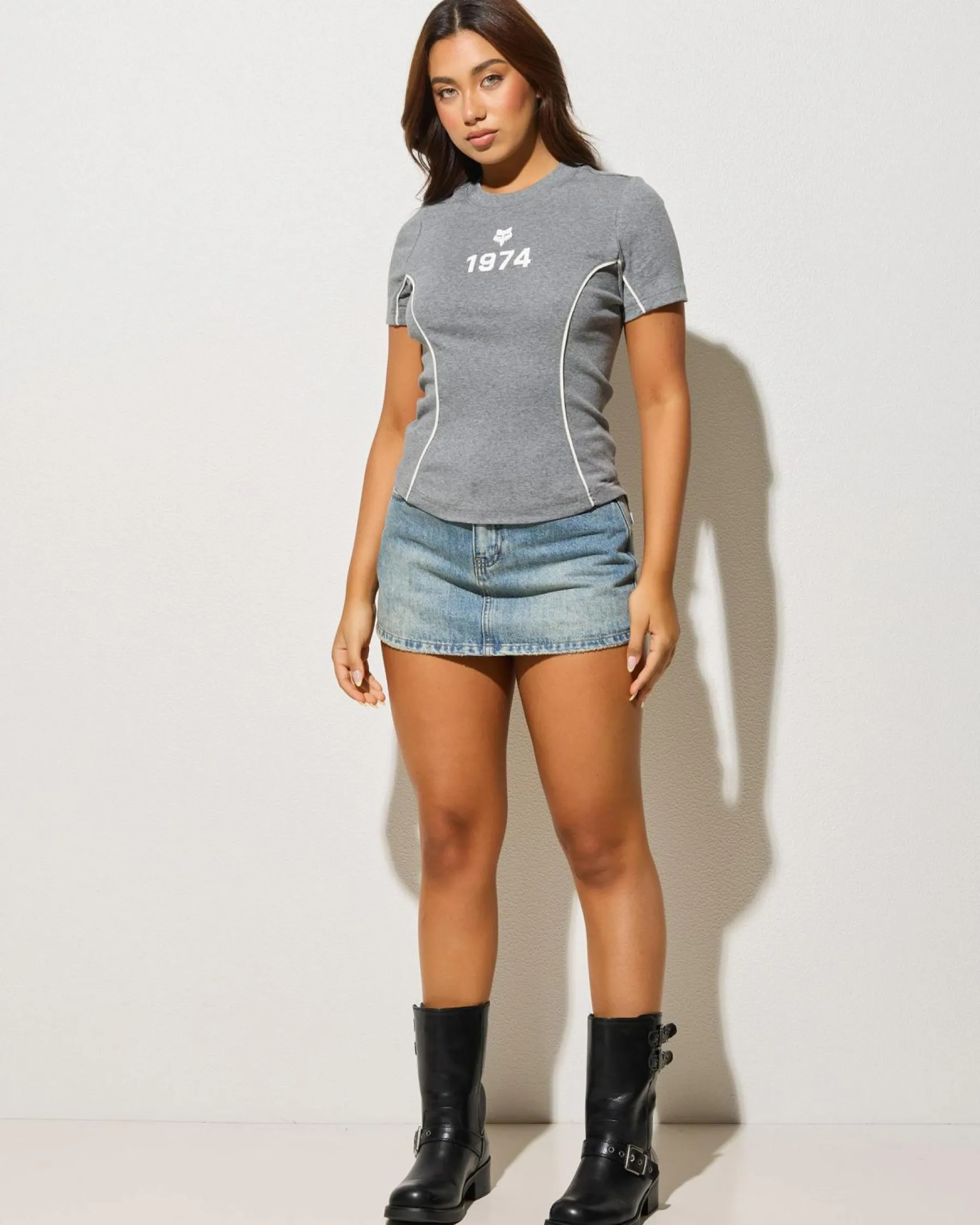 Outlet Moto-X Fitted T-Shirt Women Tops