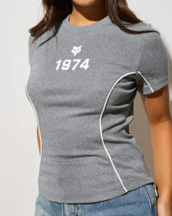 Outlet Moto-X Fitted T-Shirt Women Tops