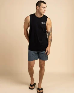 Tops & T-Shirts*Ringers Western Mud Sweat Beers Muscle Tank Black