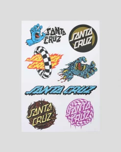 Gifts & Novelty|Gifts & Novelty*Santa Cruz Logo Sticker Sheet Multi