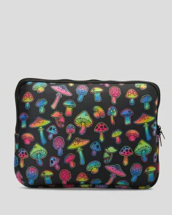 Travel Accessories*Sanction Mushroom Magic 14" Laptop Sleeve Black/multi