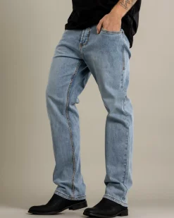 Denim|Shorts & Bottoms*Ringers Western Muster Slim Straight Jeans Light Wash Blue