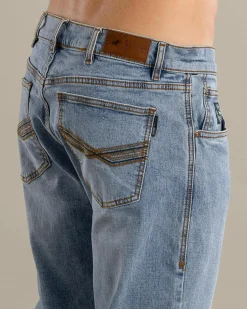Denim|Shorts & Bottoms*Ringers Western Muster Slim Straight Jeans Light Wash Blue