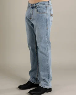 Denim|Shorts & Bottoms*Ringers Western Muster Slim Straight Jeans Light Wash Blue