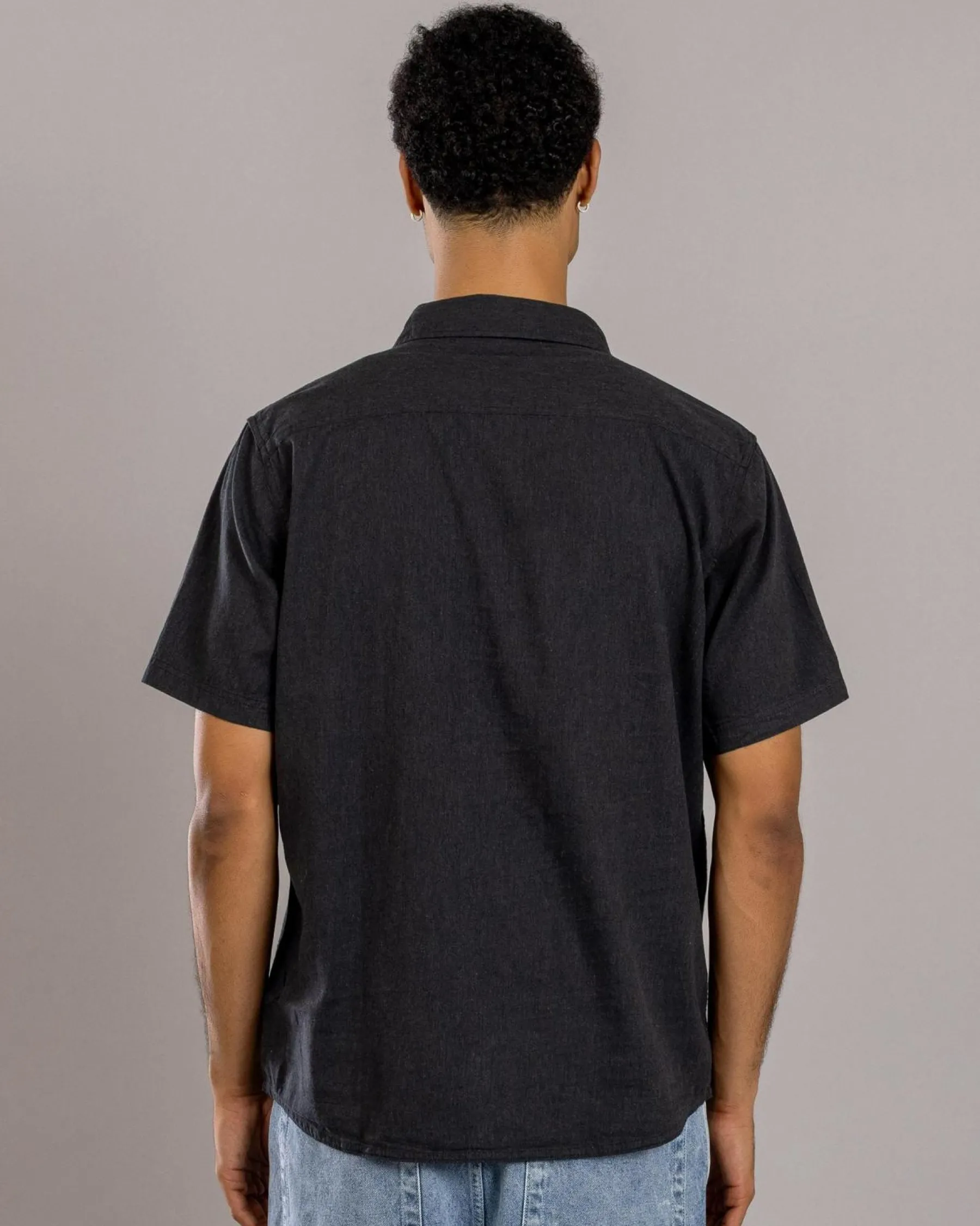 Tops & T-Shirts*Quiksilver MW Premium Stretch Short Sleeve Shirt Black