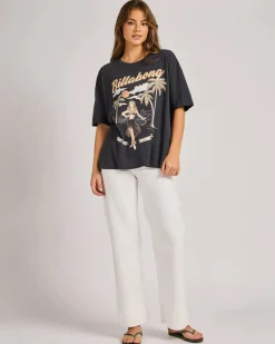 Tops*Billabong My Sunny Girl T-Shirt Off Black