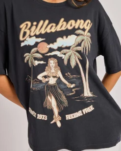 Tops*Billabong My Sunny Girl T-Shirt Off Black