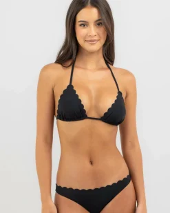 Bikinis*Kaiami Nadia Triangle Bikini Top Black