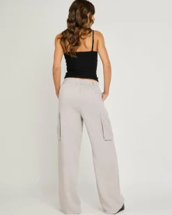 Sets|Linen Blend*Mooloola Nala Hawaii Pants Grey