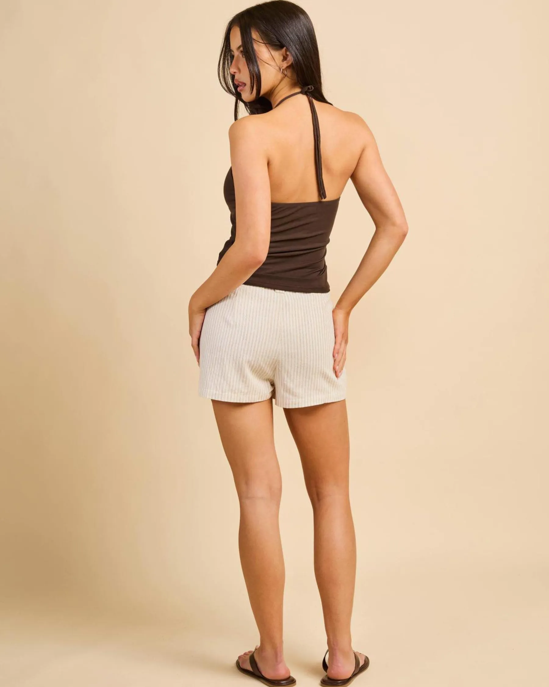 Linen Blend|Bottoms*Mooloola Nara Skort Beige