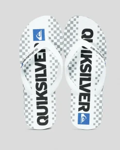 Flip Flops & Sandals*Quiksilver Natas Thongs White/white/black