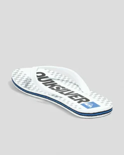 Flip Flops & Sandals*Quiksilver Natas Thongs White/white/black