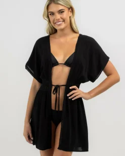 Beach Covers & Overswim*Topanga Natasha Beach Cover Black
