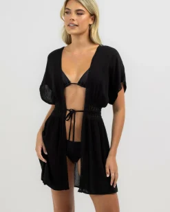 Beach Covers & Overswim*Topanga Natasha Beach Cover Black