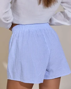 Bottoms*Ava And Ever Nate Shorts Blue Stripe