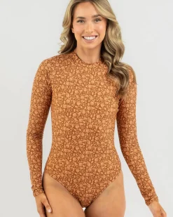 Sale Nazare Paisley Long Sleeve Surfsuit Women Surf|Wetsuits & Surfsuits