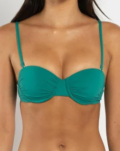 Bikinis*Kaiami Neesha Underwire Bikini Top Emerald