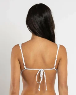 Bikinis*Kaiami Nell Triangle Bikini Top White/blue