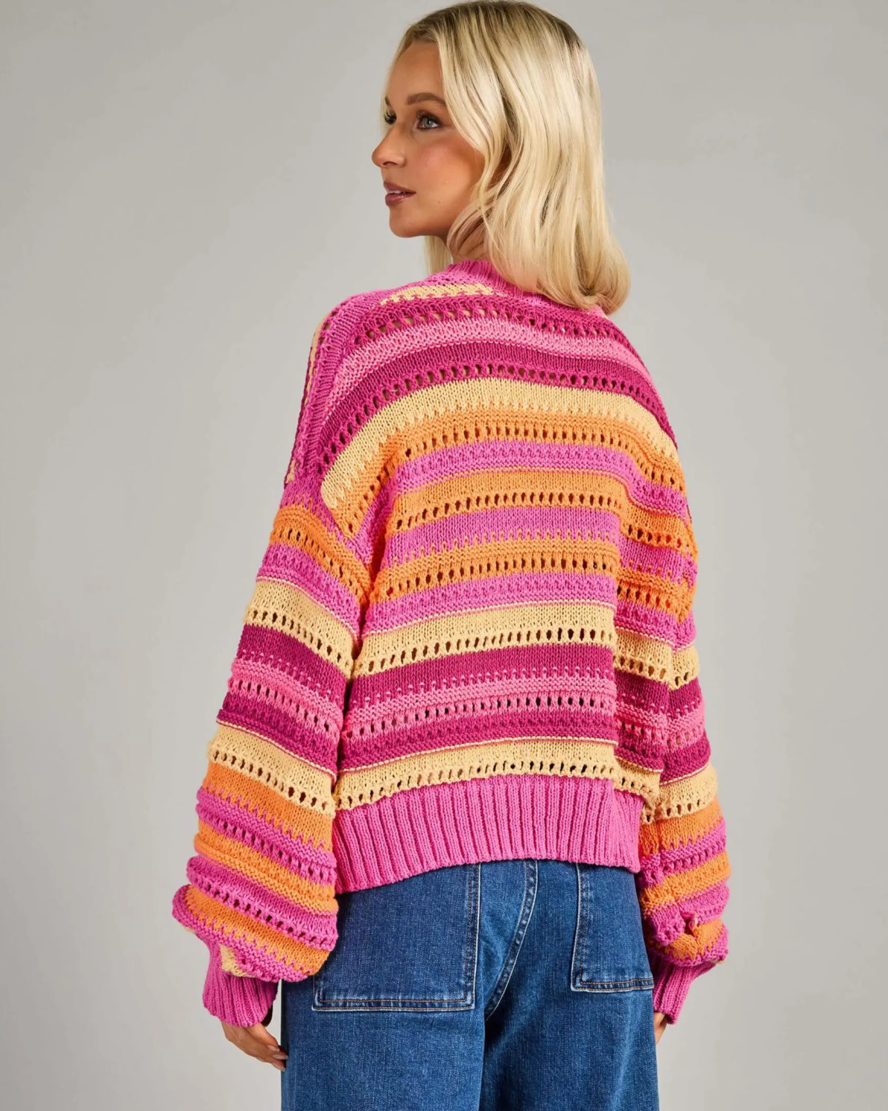 Sale Neon Isles Cotton Stripe Jumper Women Knitwear|Jumpers & Hoodies